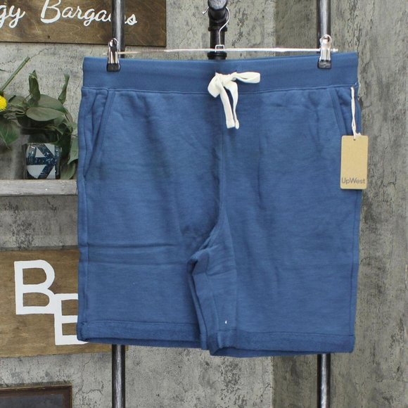 NWT Upwest Mens Pull On Short with Pockets Blue L - Picture 5 of 8